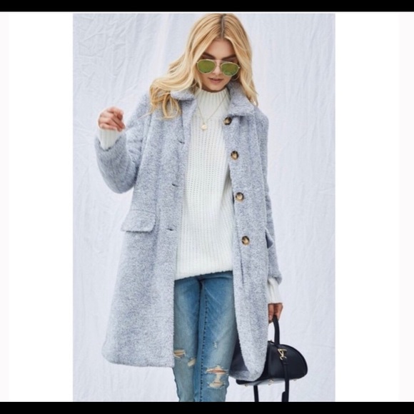 Andree Faix Sherpa Long Jacket NWT🎀🎀 - Picture 2 of 3